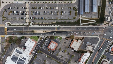Aerial Image of San Marcos Blvd. after road work takes place